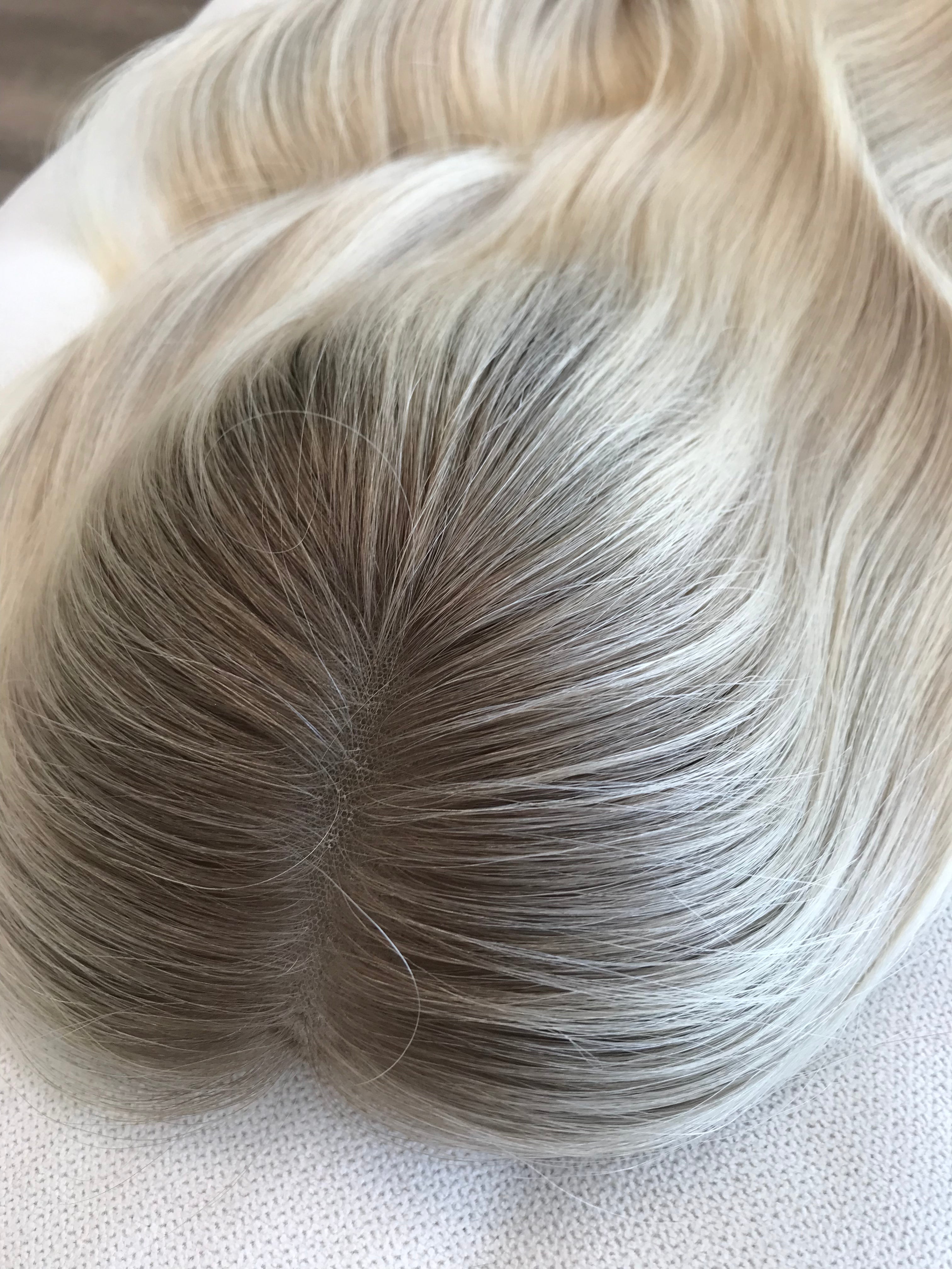 Sadie Closed Lace Low Density Topper  with a 8 x 8 cap