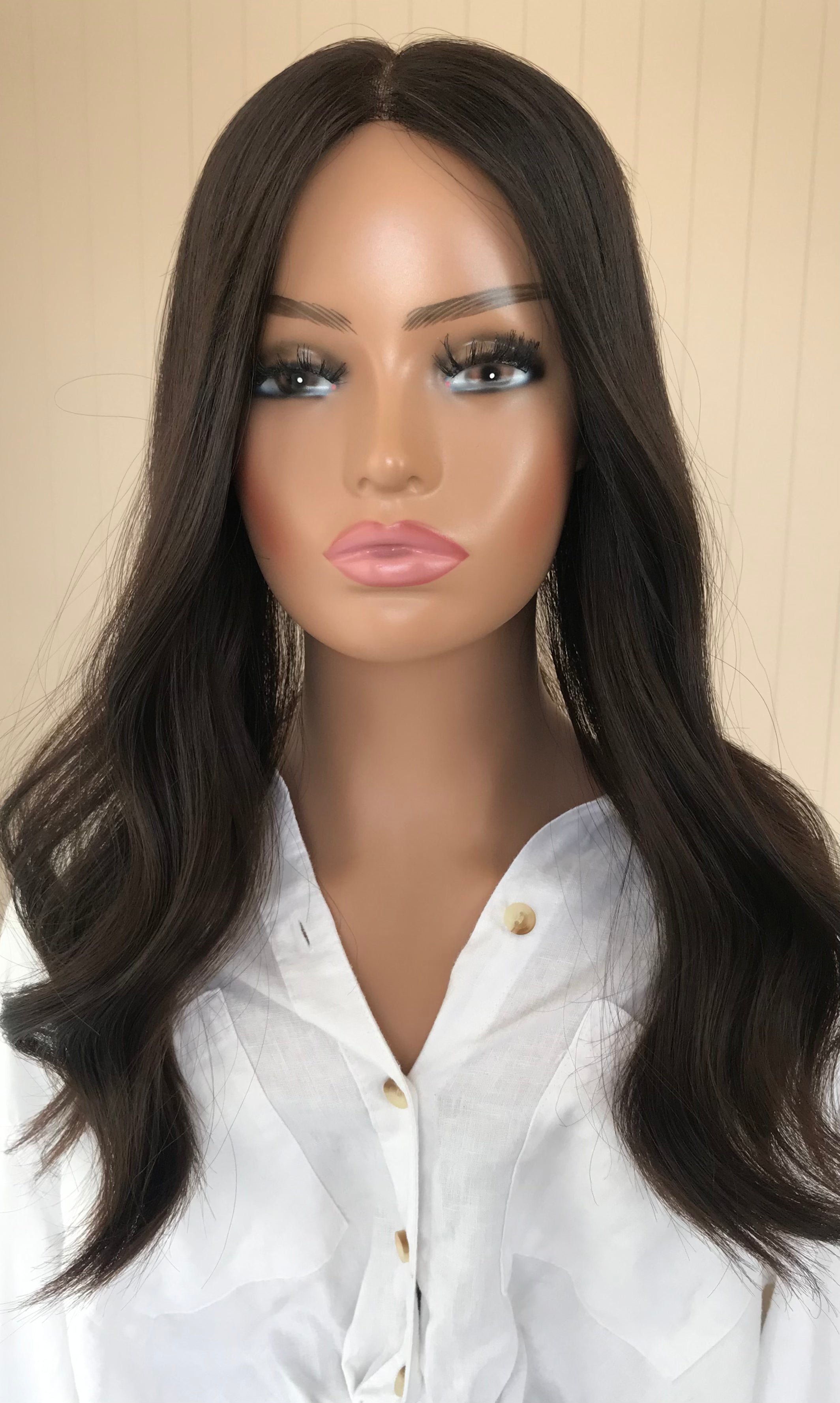 Coco Closed Lace Low Density Topper with a 8 x 8 cap