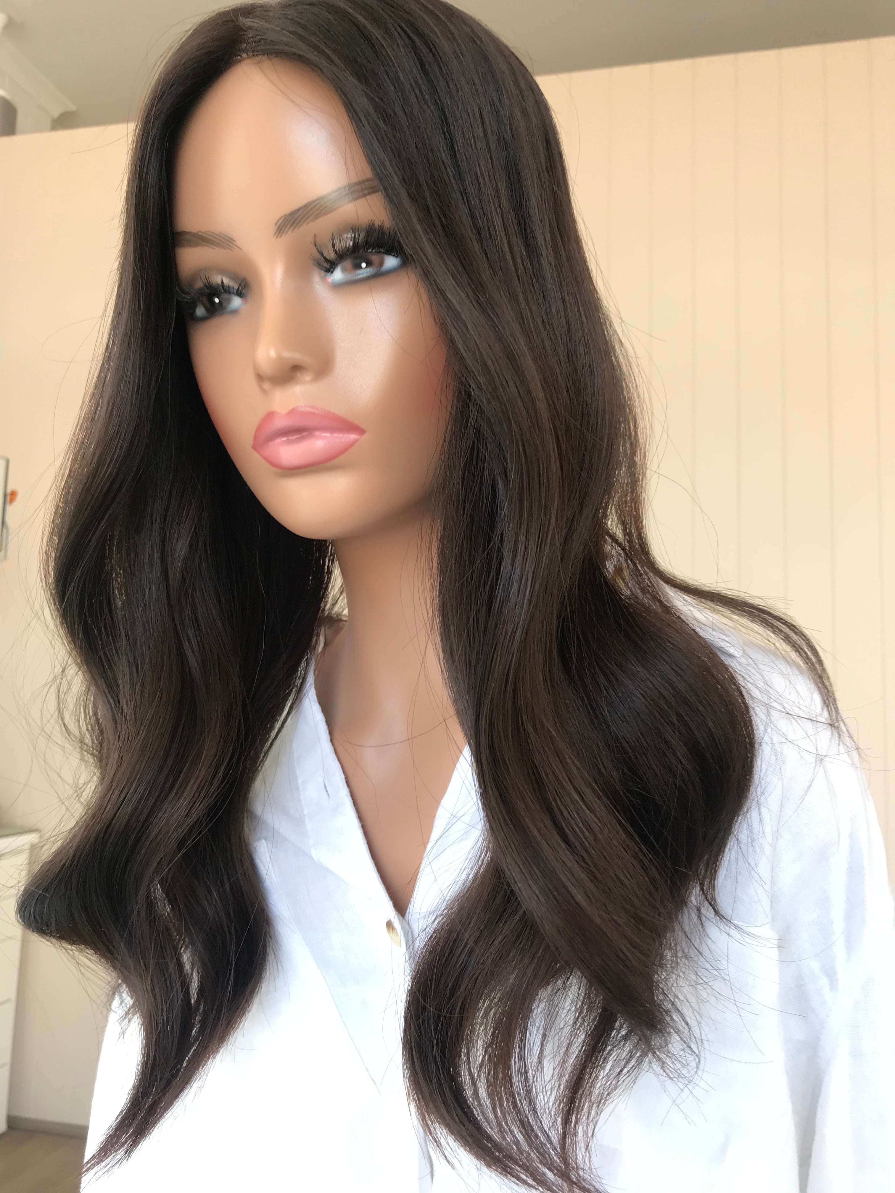 Coco Closed Lace Low Density Topper with a 8 x 8 cap